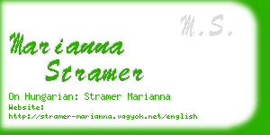 marianna stramer business card